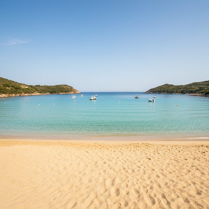 Lacona, a long sandy gulf beach on Elba Island