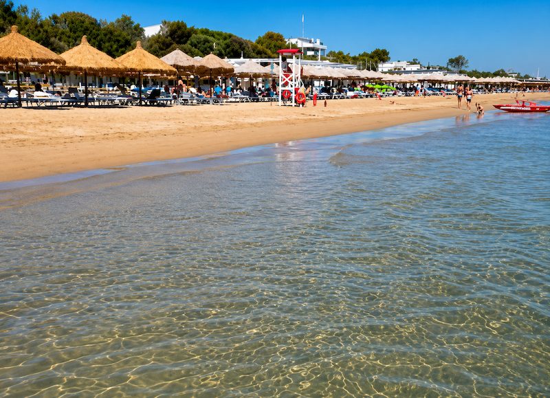 Pescara's seafront near the Pineta Dannunziana