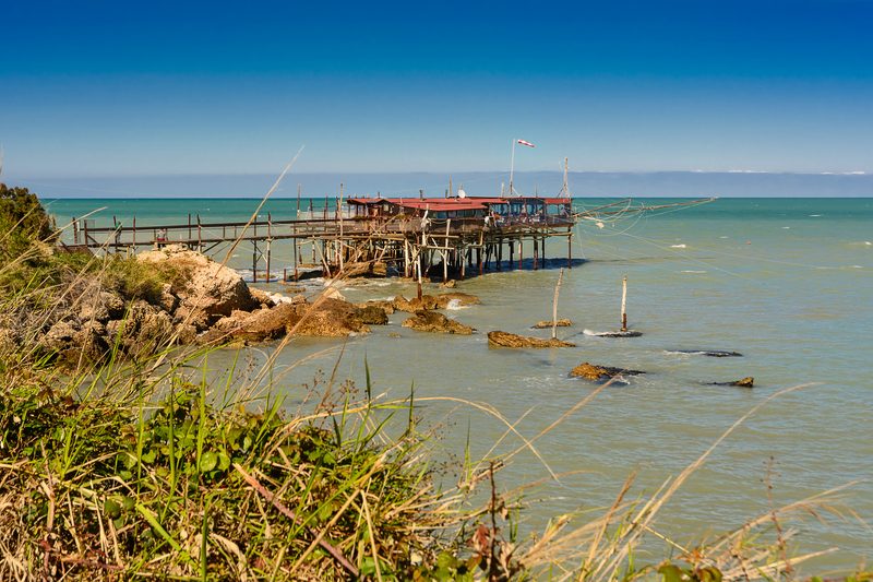 Trabocco Sasso della Cajana near Rocca San Giovanni