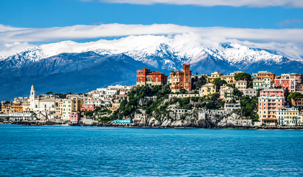 Italian ski resort slopes